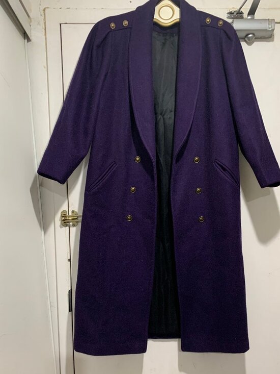 VINTAGE FOXRUN BY BALIMEL WOOL BLEND TRENCH COATS SIZE 9/10 - Picture 2 of 16